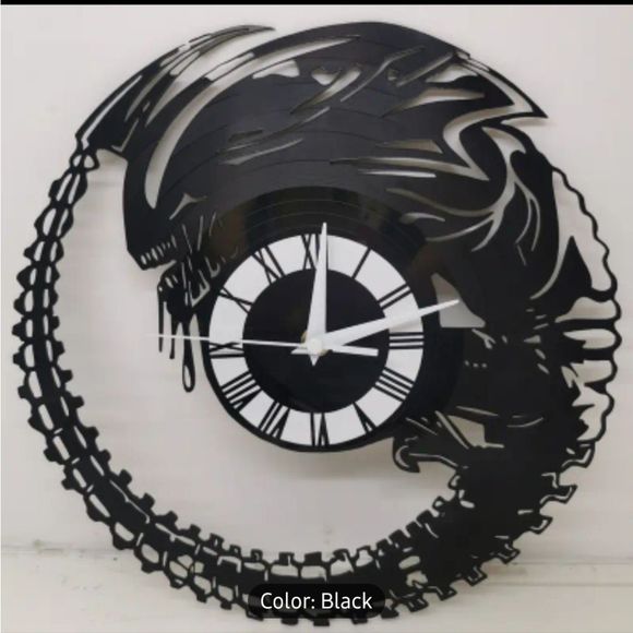 NEW LED Alien HR Giger Vinyl Record Album Cut Wall Clock Aliens Ripley S. Weaver - Picture 7 of 12